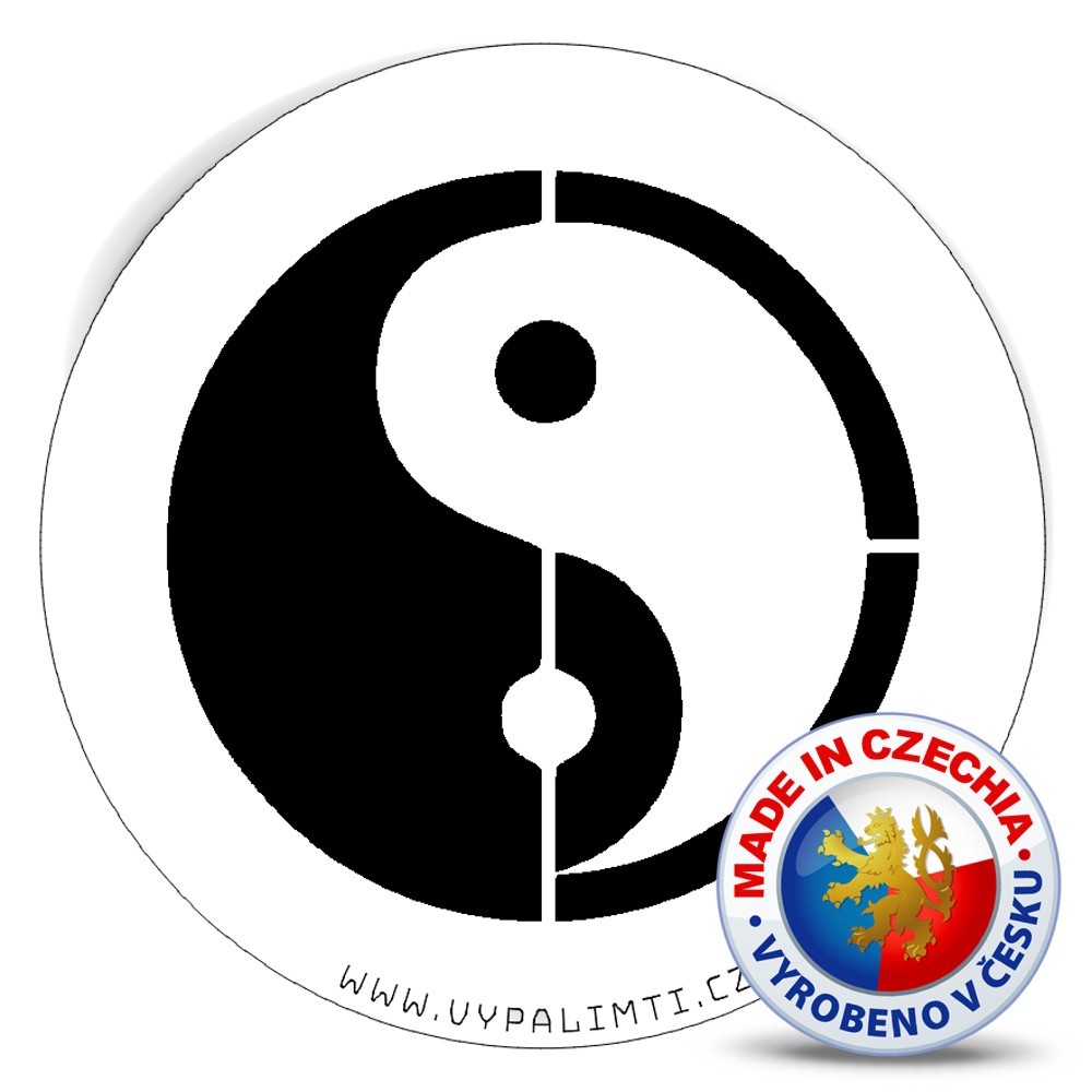 Schablonenvorlage - Yin und Yang