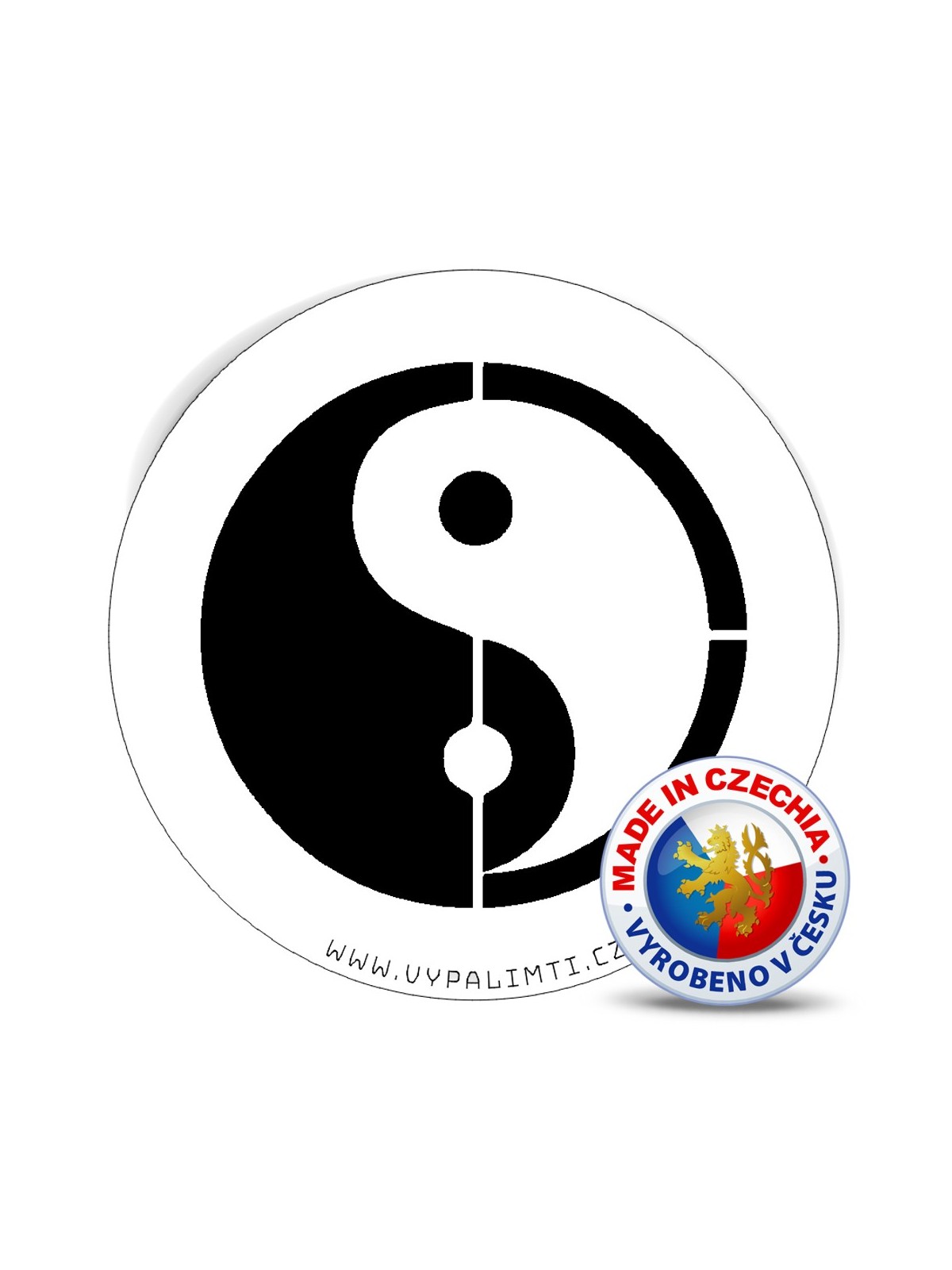 Schablonenvorlage - Yin und Yang