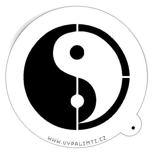 Schablonenvorlage - Yin und Yang