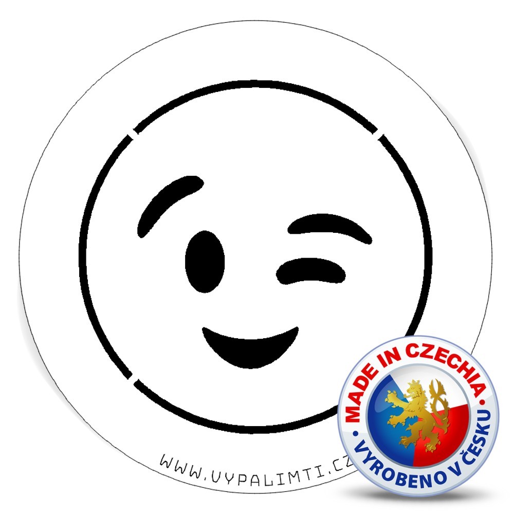 Stencil template - Smiley 2