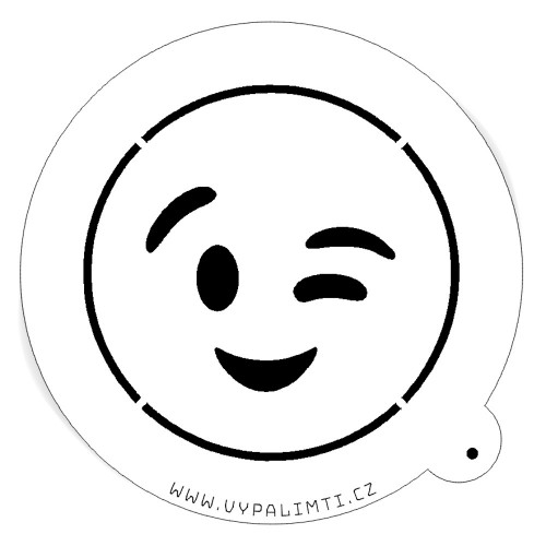 Schablonenvorlage - Smiley 2