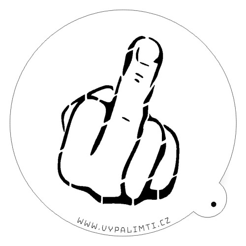 Stencil template - Fuck off