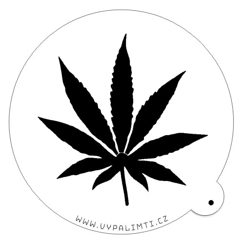 Stencil šablona - Konopí / marihuana