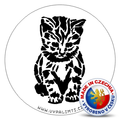 Stencil template - Kitten