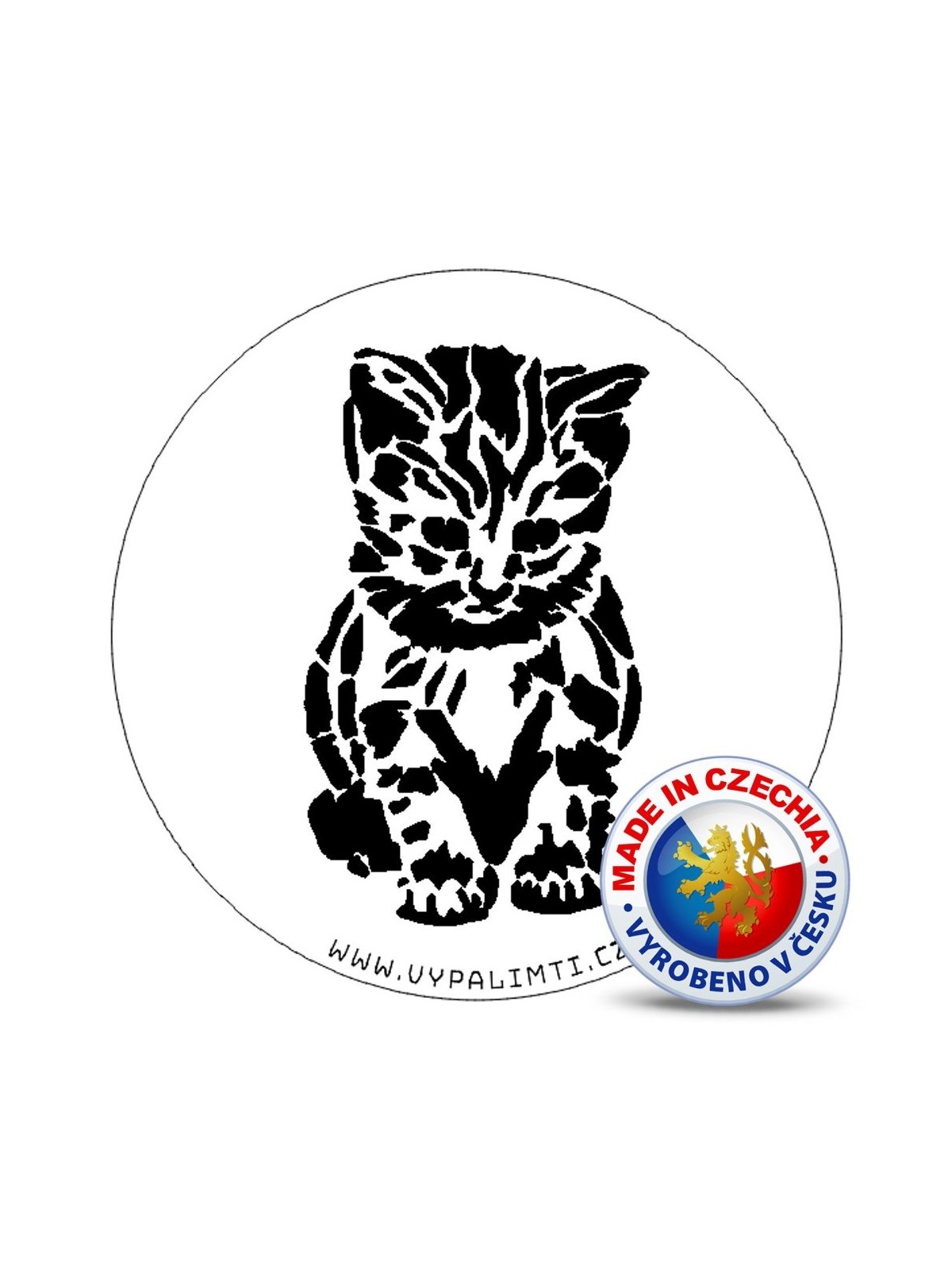 Stencil template - Kitten