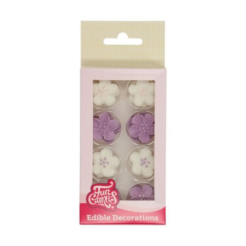 FunCakes Zuckerdeko - Flower mix purplek - rosa Blume 24 Stk