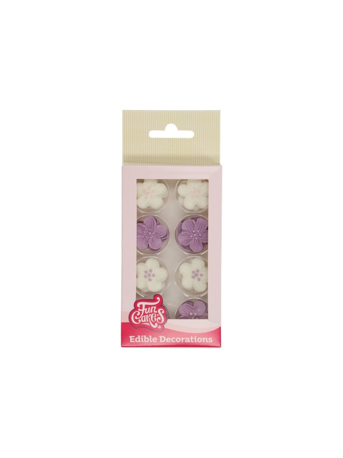 FunCakes Cukrová dekorace Flower mix purple - fialová kvítka 24ks