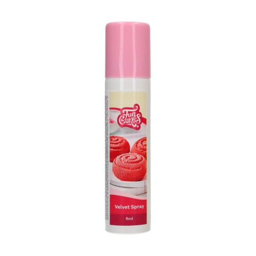 FunCakes Velvet Effect Spray - Rot 100ml