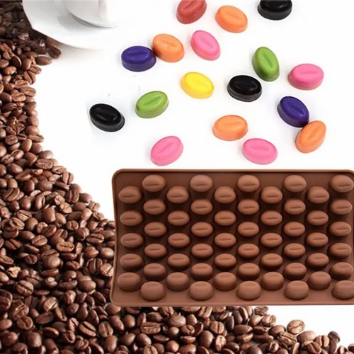 Silikonová forma na čokoládu - kávová zrna
