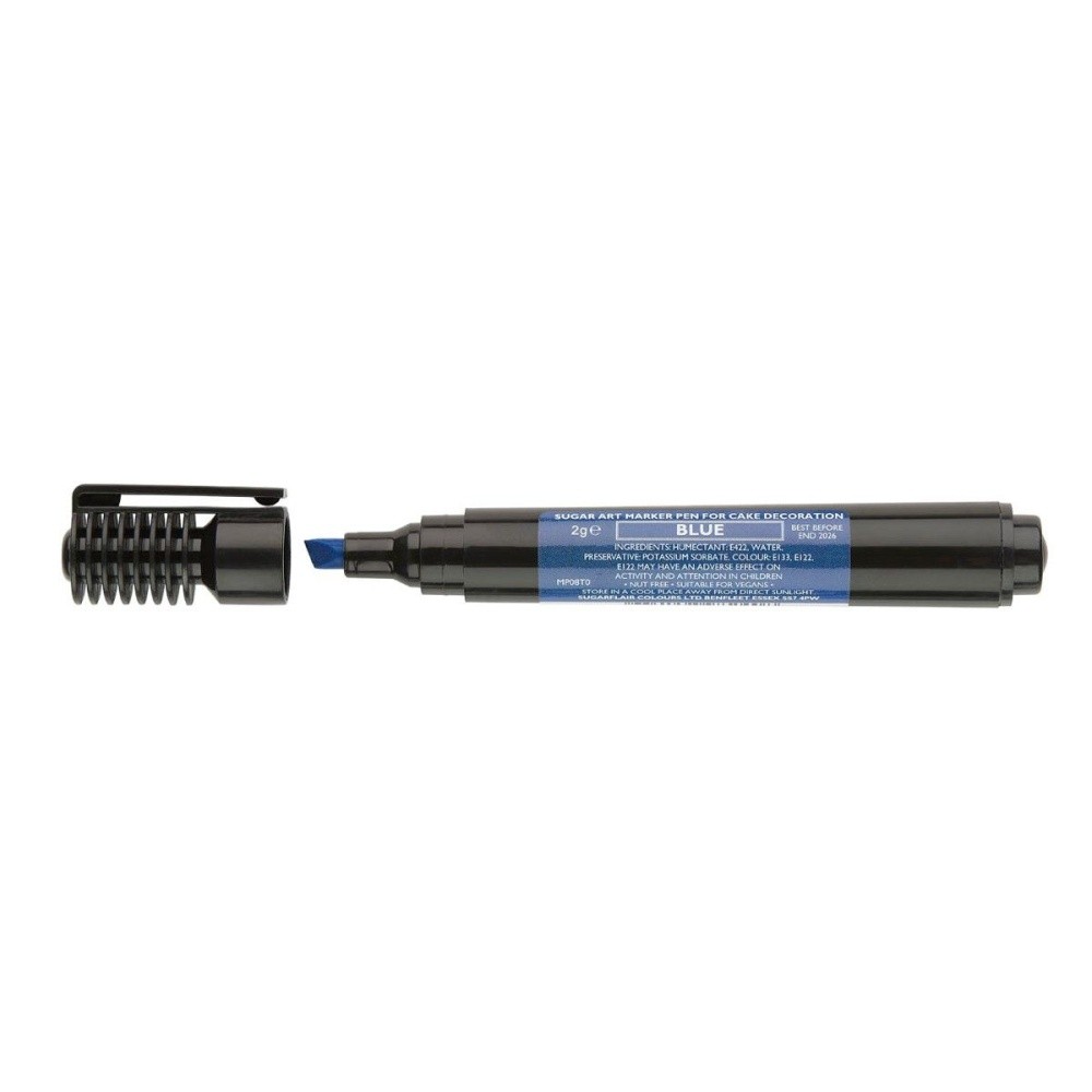 Sugarflair marker pen blue - edible food pen - blue