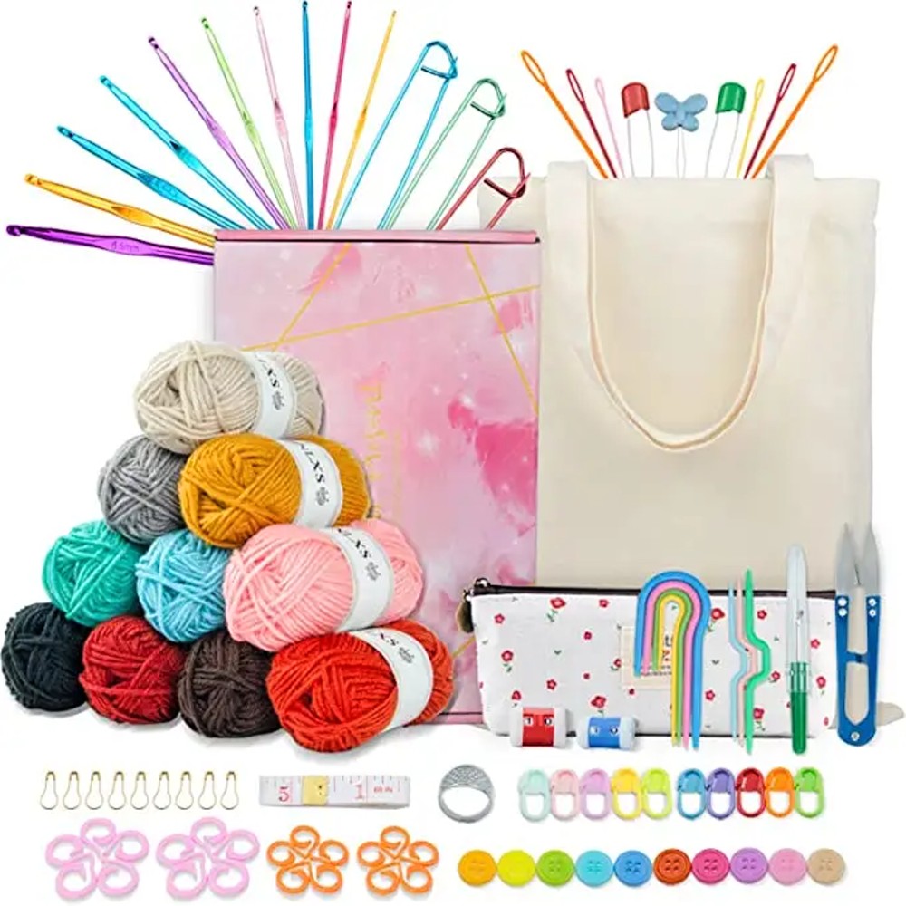 Starter set for creative crochet - 96 pcs