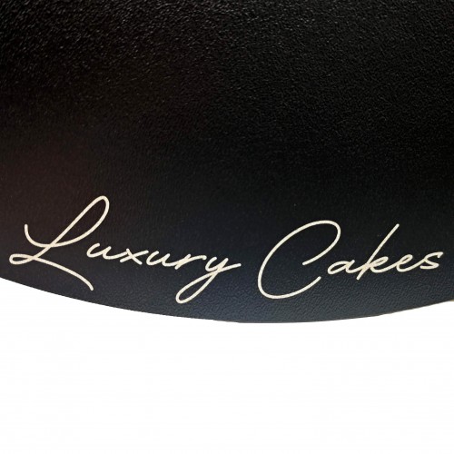 Dřevěná podložka pod dort černá Luxury Cakes  30 - Kulatá