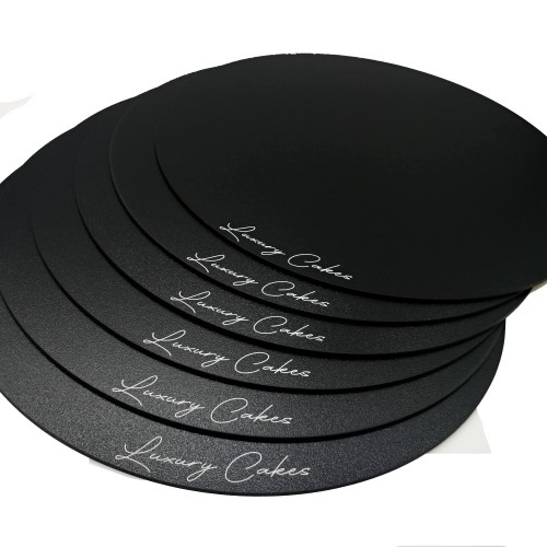 Wooden base for cake black Luxury Cakes 30 - Round