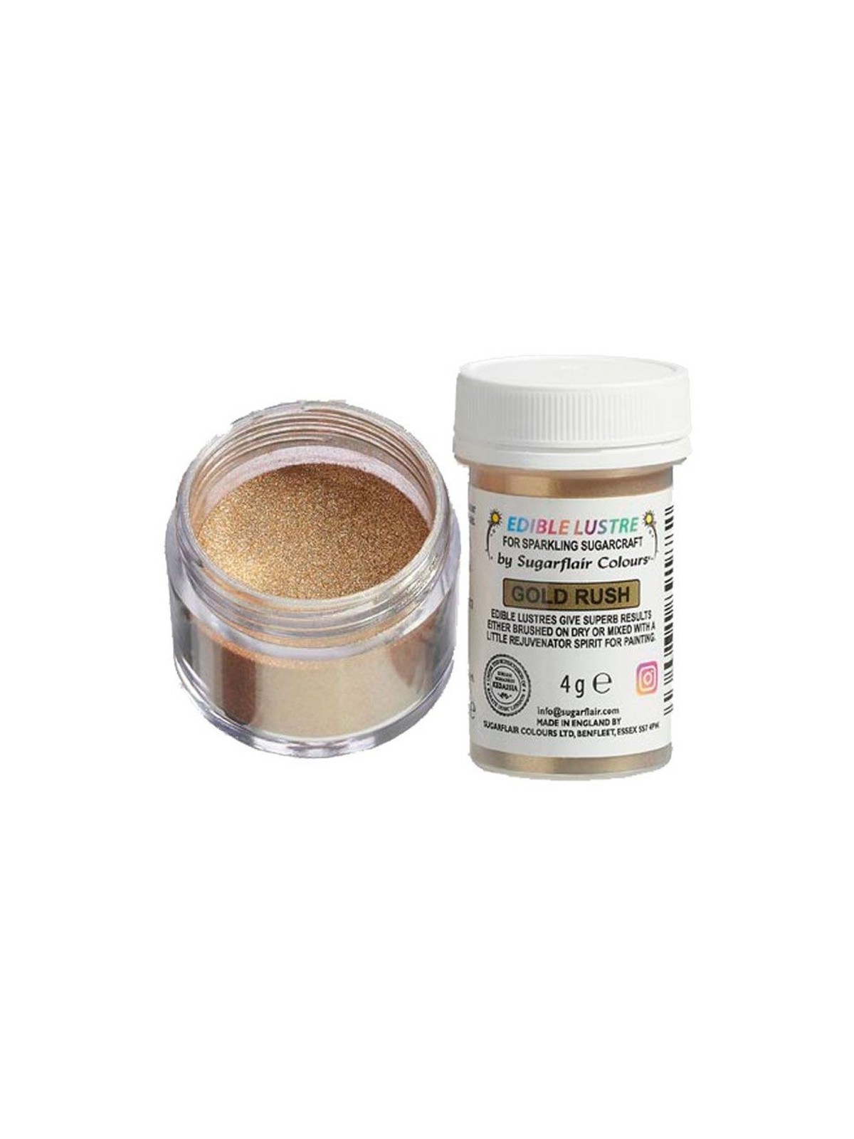 Sugarflair Edible Lustre Colour - Gold Rush 4g