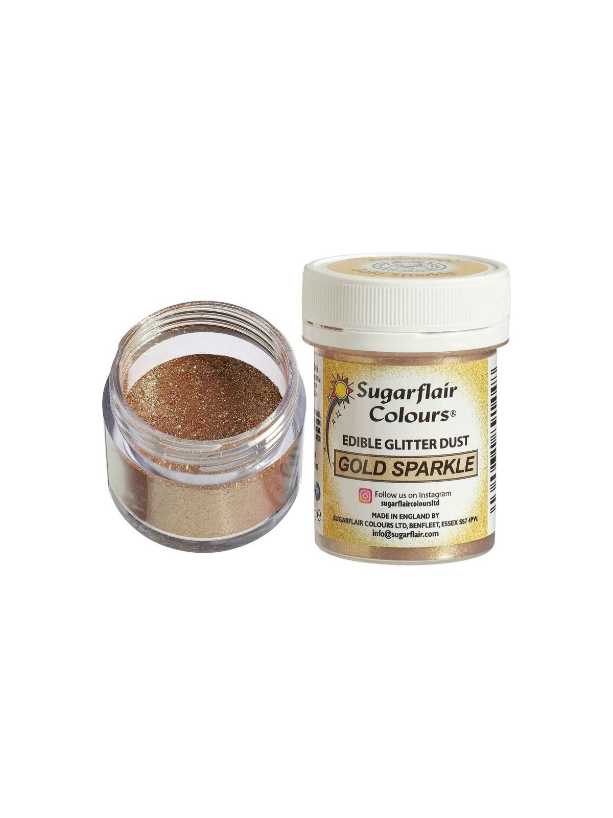 Sugarflair Edible Lustre Colour - Gold Sparkle 10g