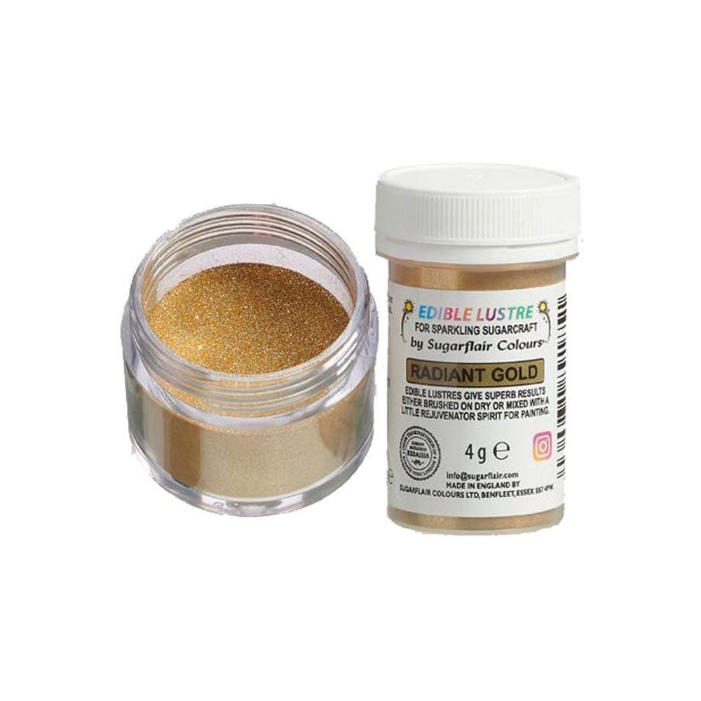 Sugarflair essbarer Puderperlglanz - Gold - Radiant Gold 4g