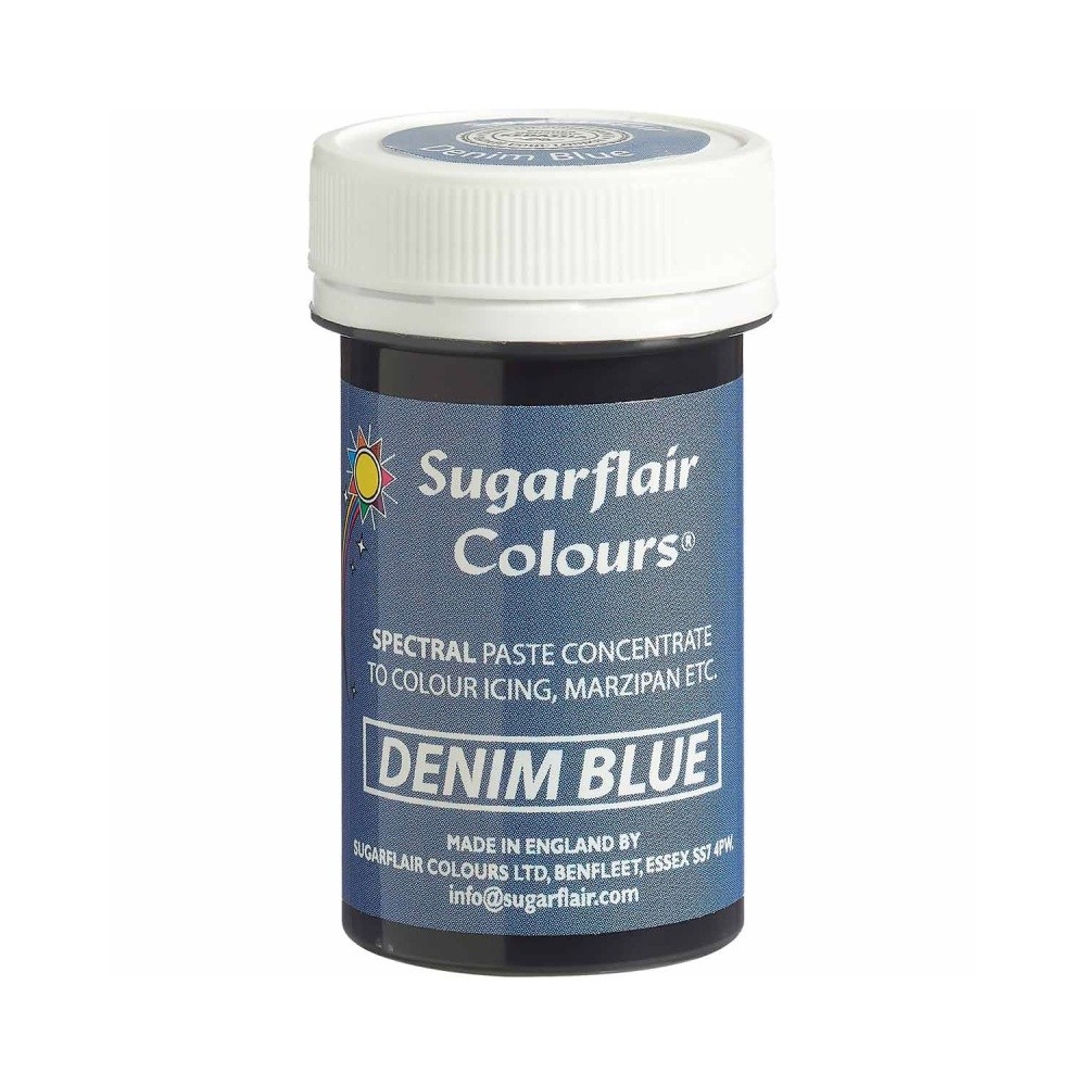 Sugarflair Spectral Paste Colour - Denim Blue - 25g