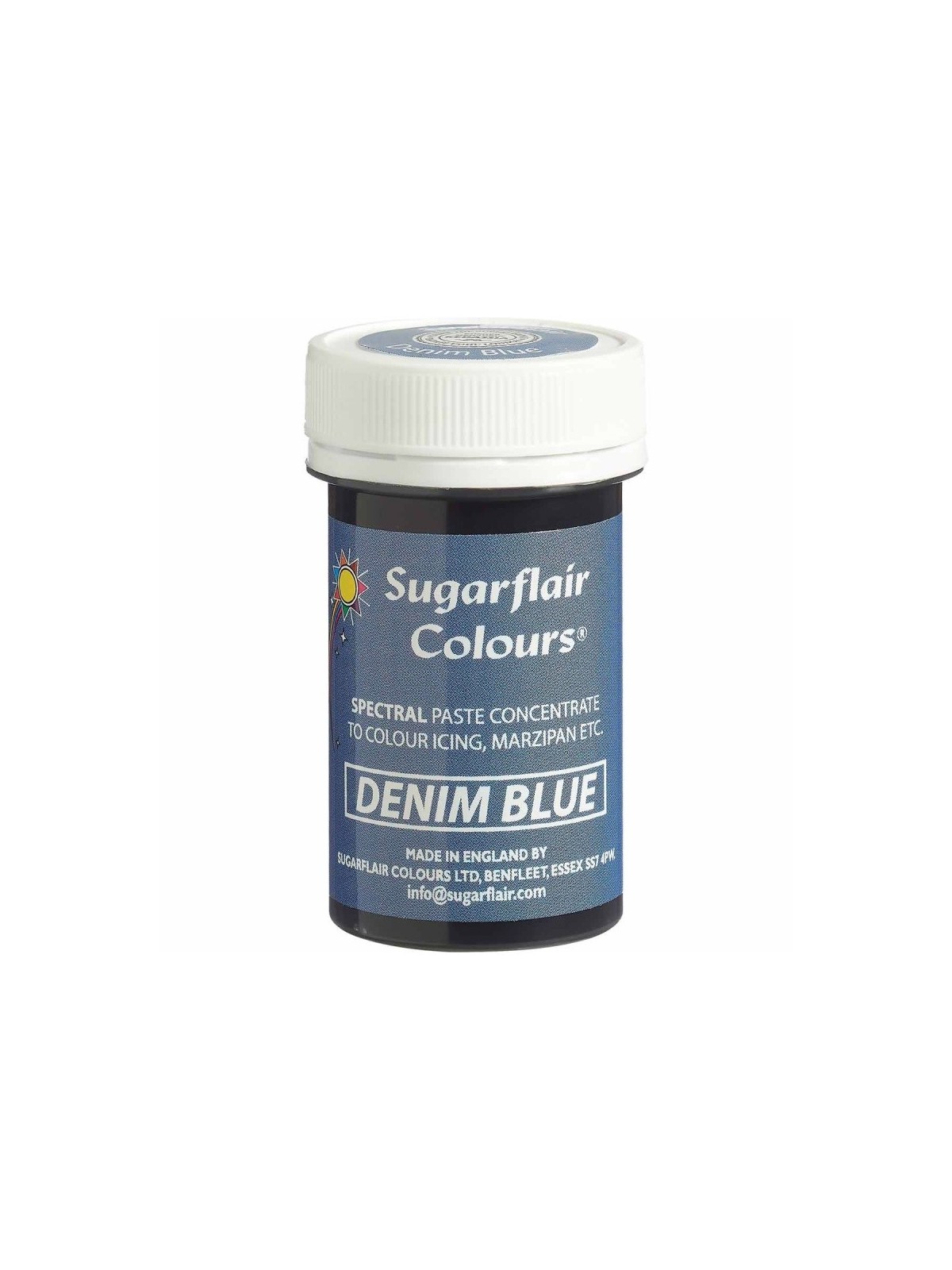 Sugarflair Spectral gel color - Denim Blue - 25g