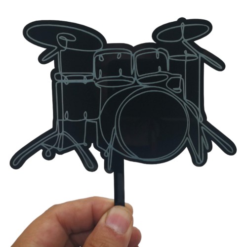 Cake topper - Drums