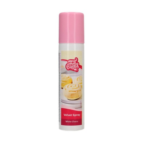 FunCakes Sametový efekt sprej  - bílá čokoláda 100ml