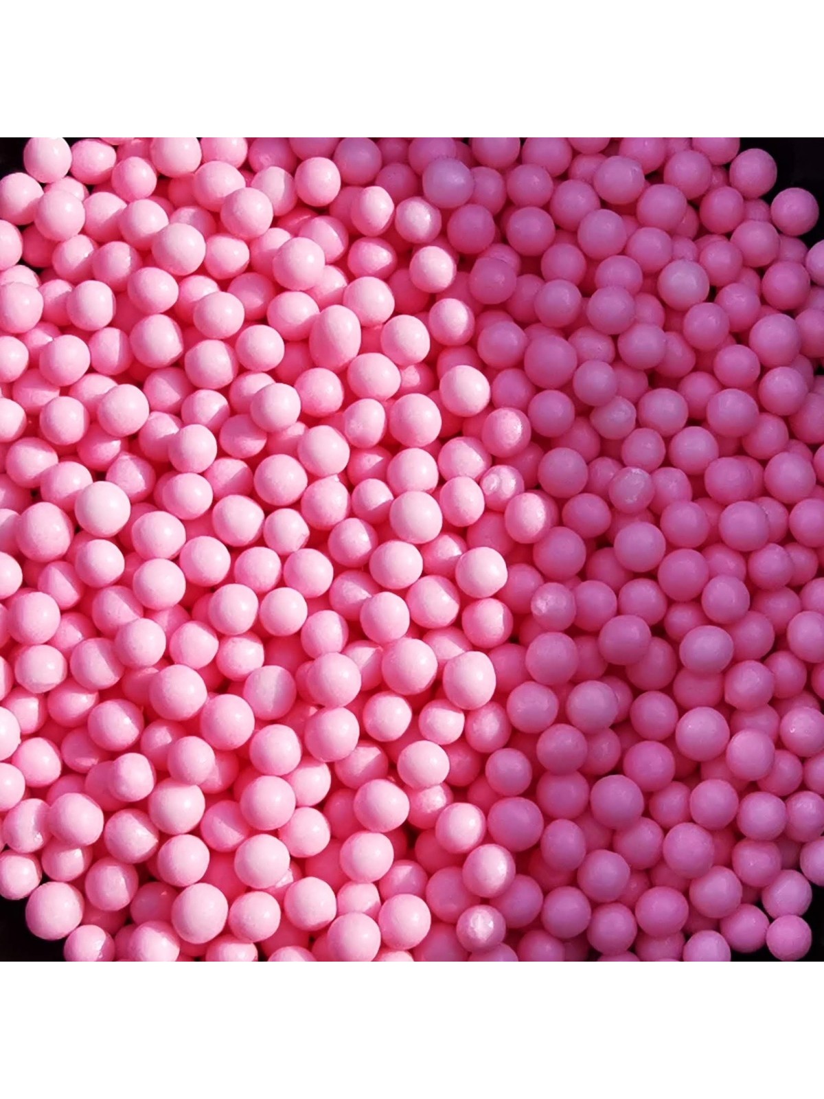 Sugared pearls 4mm - pink 100g