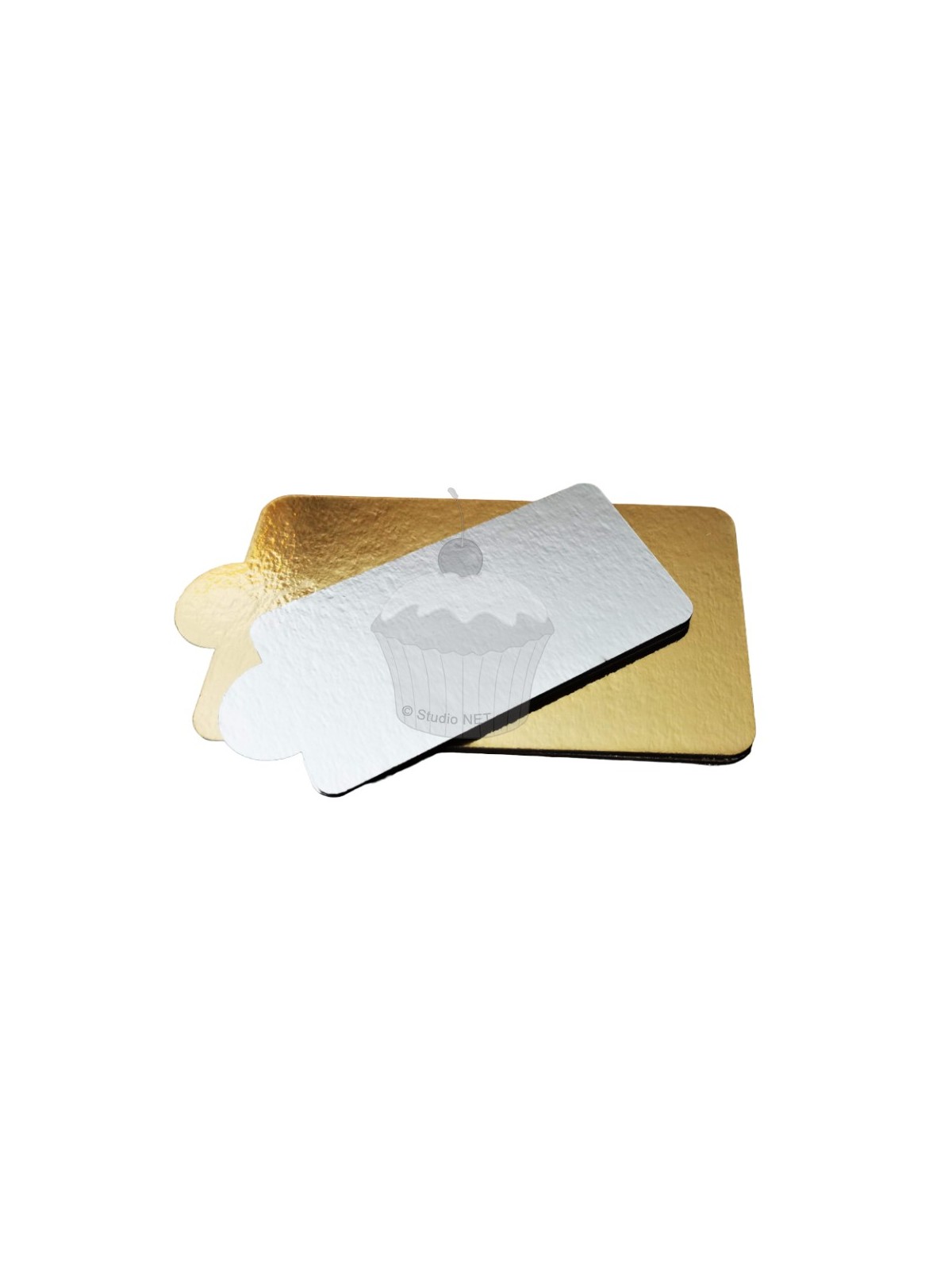 copy of Pad for single servings - gold / silver - triangle 12 x 8cm - 10 pcs