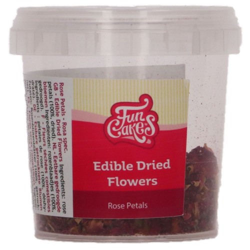 FunCakes edible dried flowers - Rose petal  - 5g