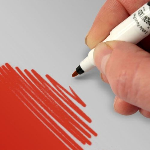 RD Double-sided edible marker - Red - red