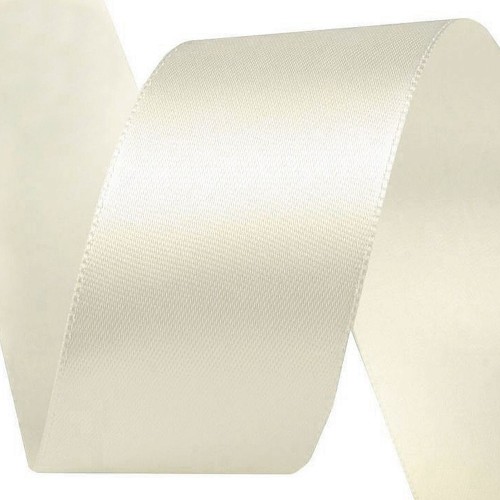 Satin ribbon - creamy - 5m/ 40mm