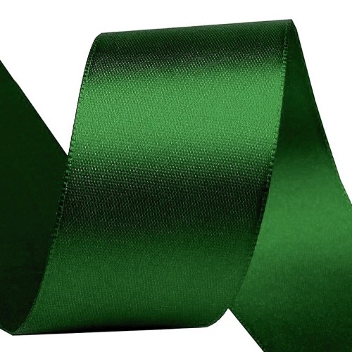 Satin ribbon - green - 5m/ 40mm