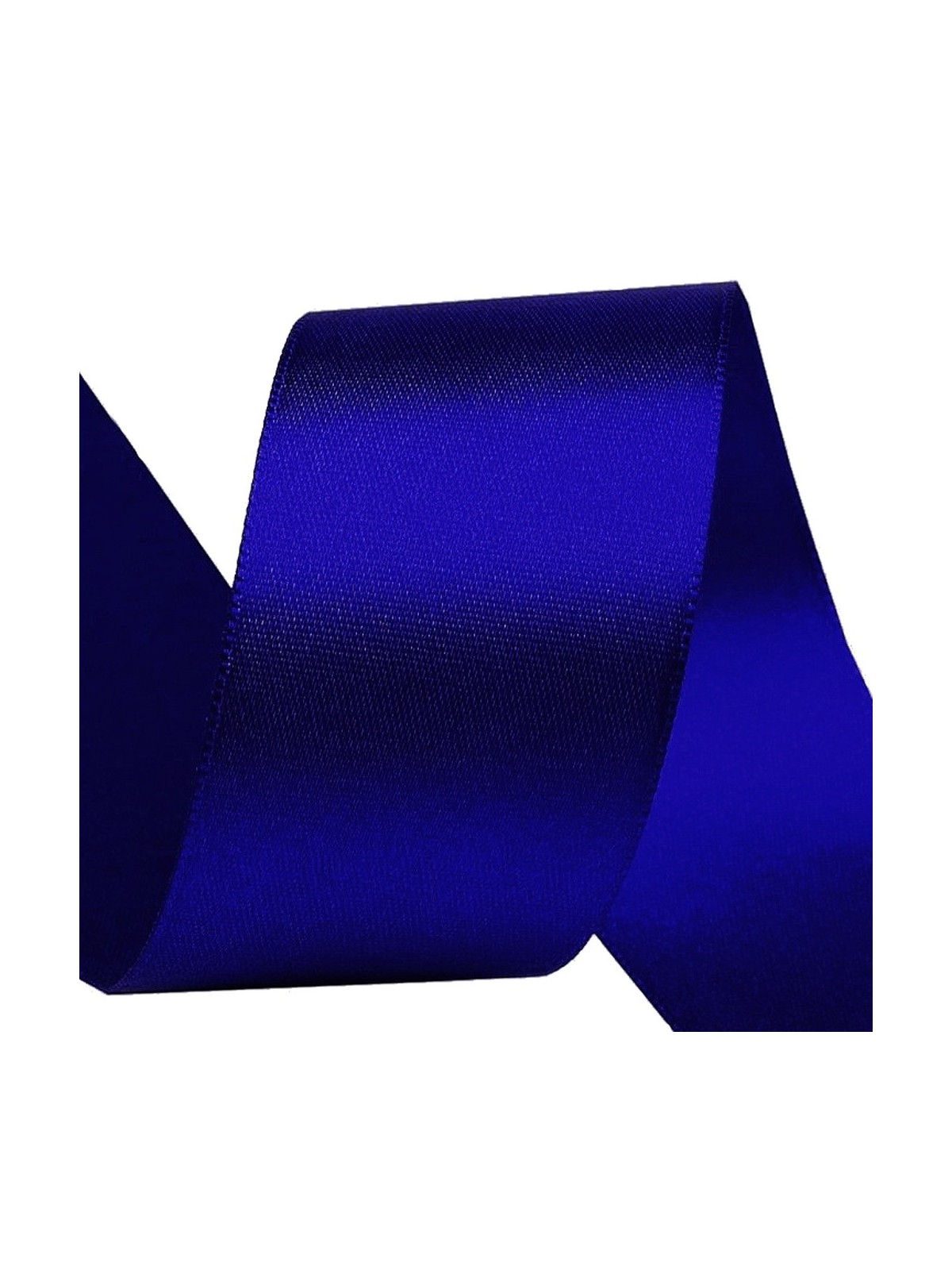 Atlasband beidseitig - blau - 5m/40mm.