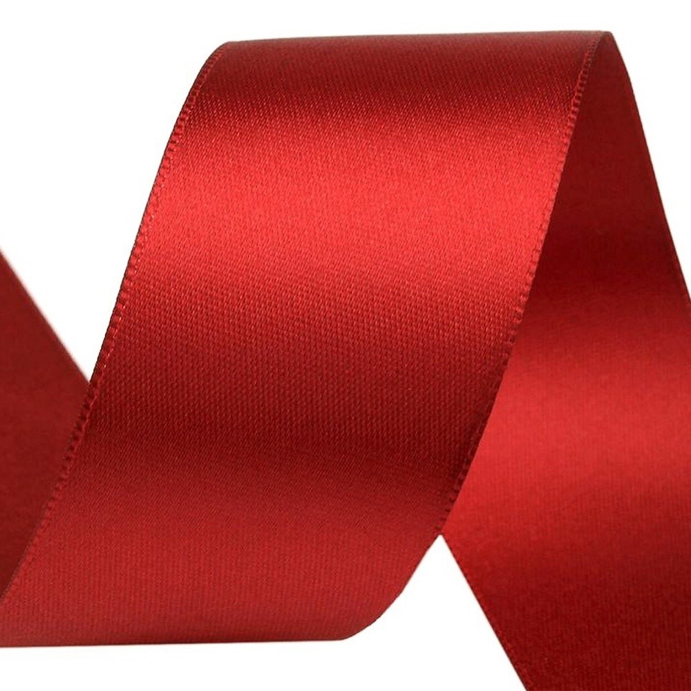 Satin ribbon - red - 5m/ 40mm