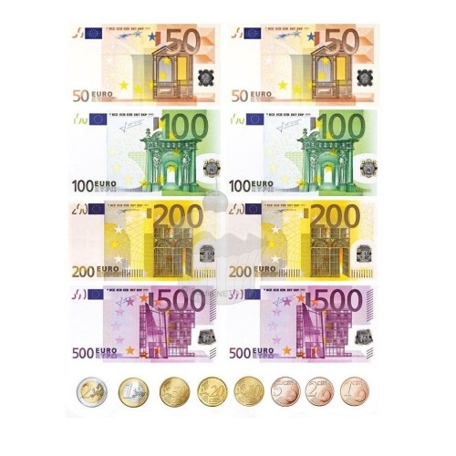 Essbares Papier "Euro-Banknoten" - A4