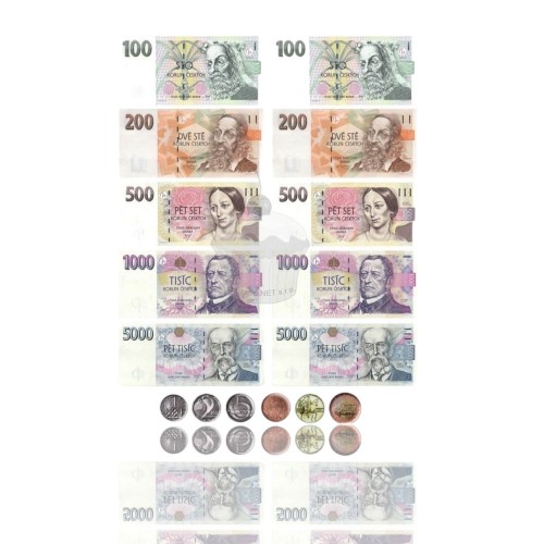 Edible paper "Czech koruna banknotes" - A4