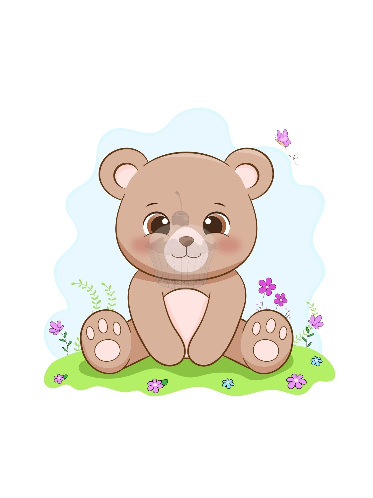 Edible paper "Teddy bear baby" A4