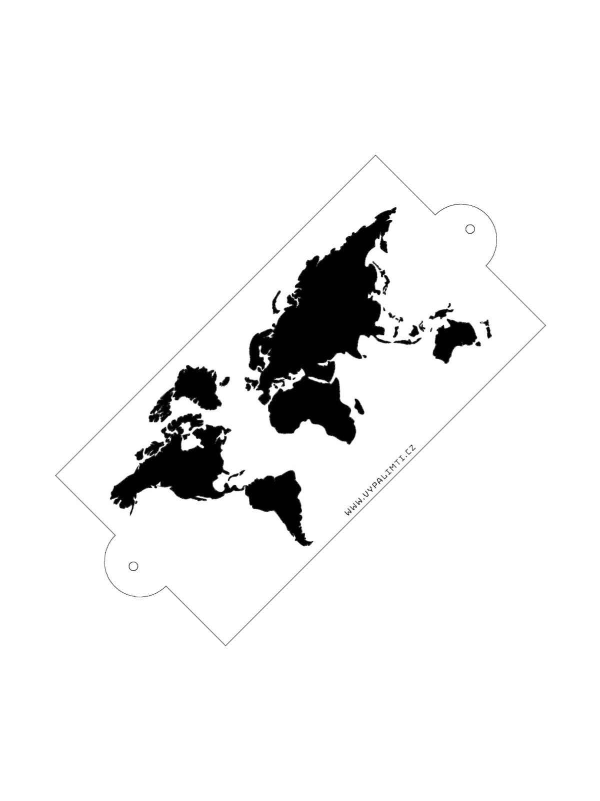 Schablone - Weltkarte