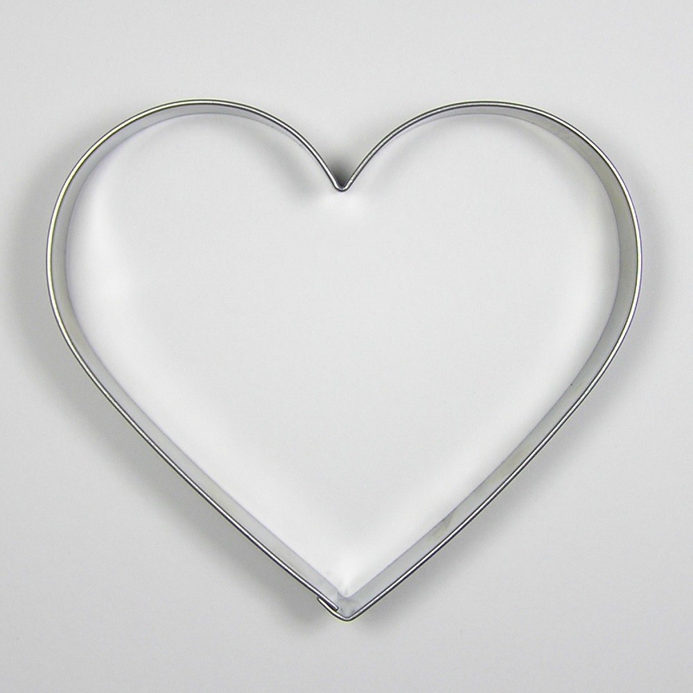 Stainless steel cookie cutter - heart 9.5cm