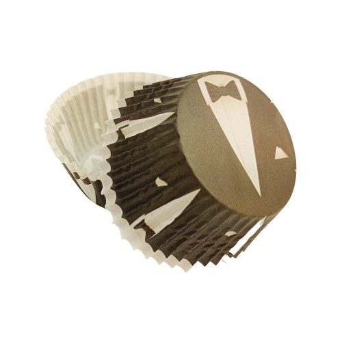 Baking cups - wedding - groom  - 50 pcs