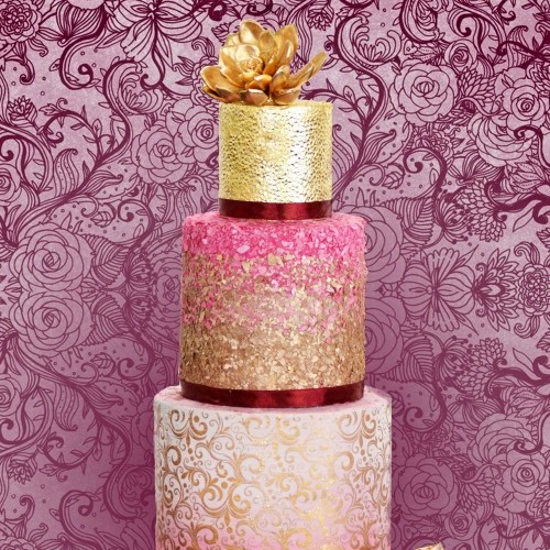 Crystal Candy - edible cake Flakes - Rose mist 7g