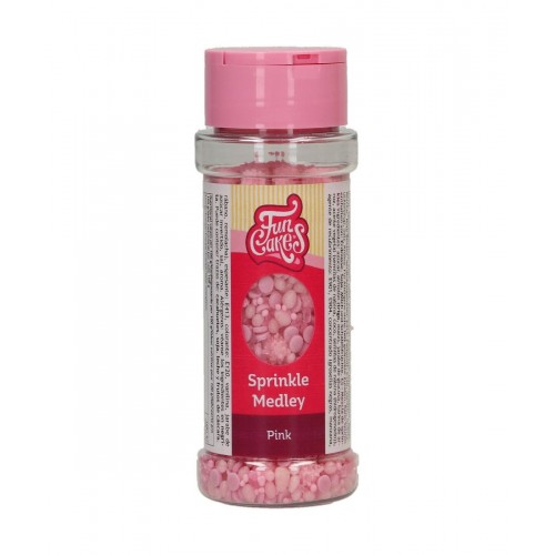 FunCakes sprinkle Medley - Pink 70g