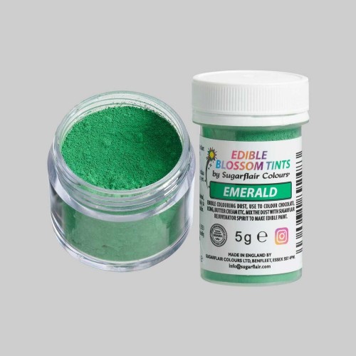 Sugarflair blossom tint - powder color - Emerald - 5g