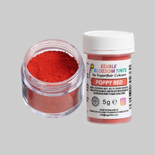 Sugarflair blossom tint - powder color - Poppy Red  - 5g