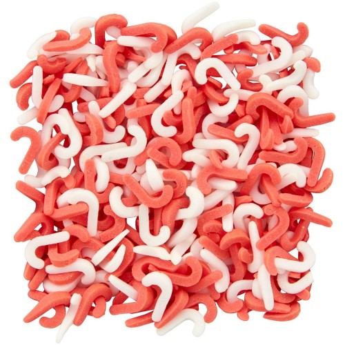 Wilton cukrová dekorace Candy Cane Sprinkle mix - cukrové hůlky  - 50g