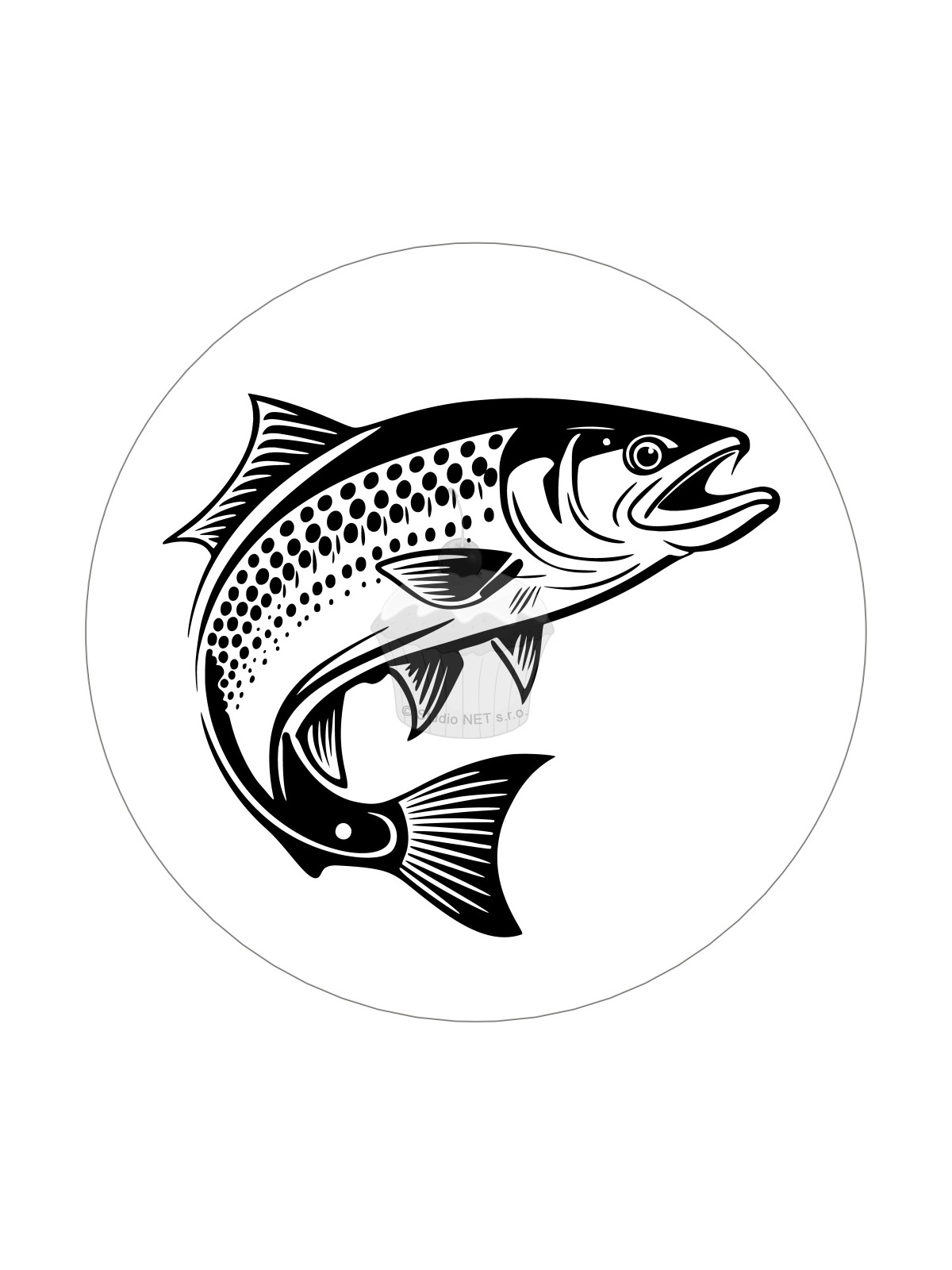 Esspapier "Fisch 5“ A4