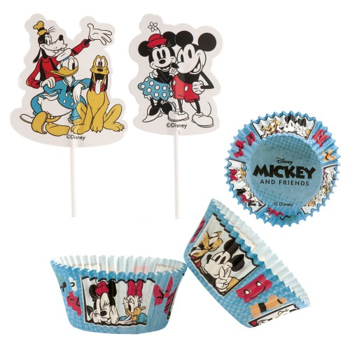 Dekora - Baking cups - Combo Pack  Mickey Mouse and friends 24 + 24 pcs