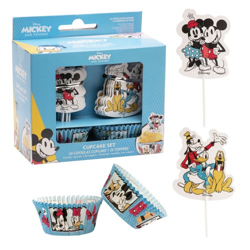 Dekora - Baking cups - Combo Pack  Mickey Mouse and friends 24 + 24 pcs