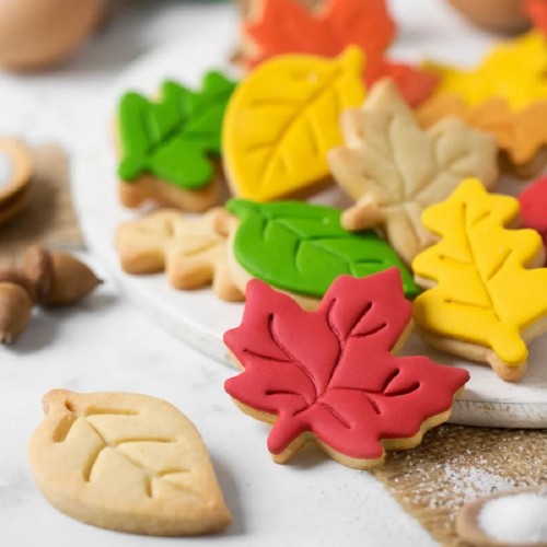 Cookie cutter set - tree leaves 3 pcs