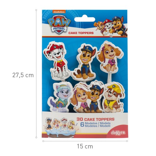 Dekora - papírová dekorace - zápich - Paw Patrol - 30ks