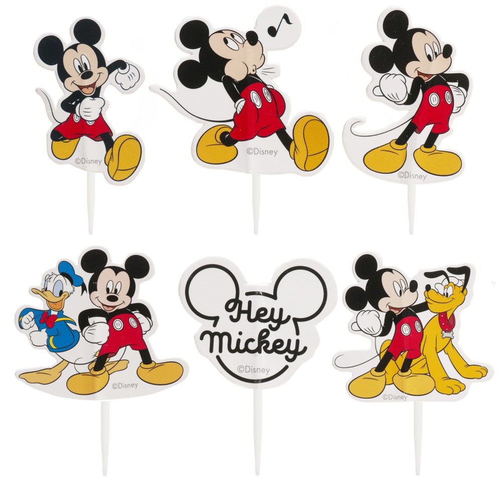 Decor - paper decoration - cake topper - Mickey Mouse - 30pcs