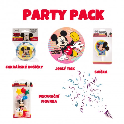 Dekora - PARTY PACK - sada - Mickey Mouse 28ks